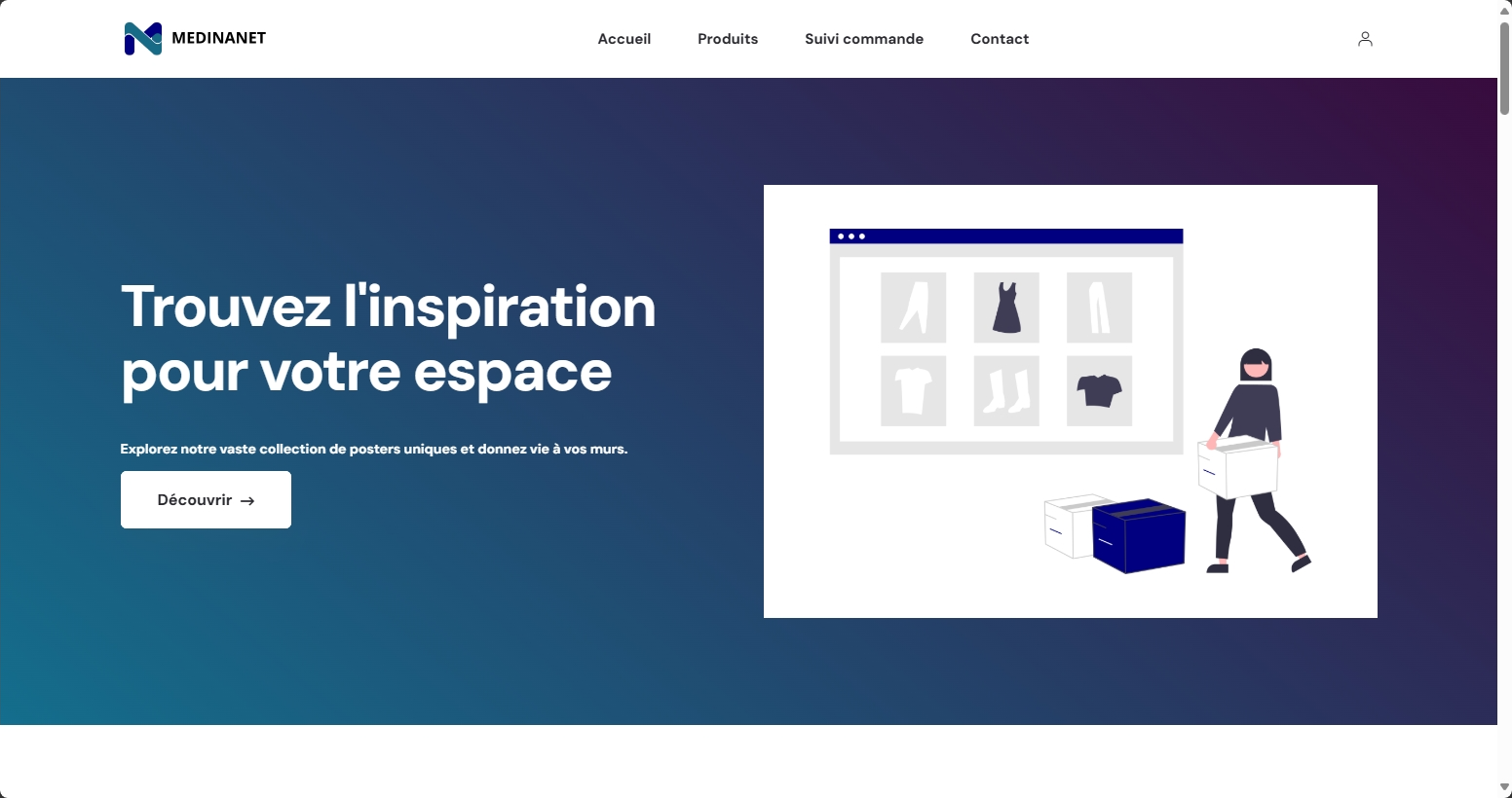 Interface de MedinaNet